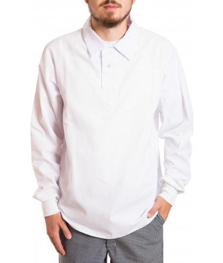 Chemise à manches longues, style pull, sans poche Chemise à manches longues, style pull, sans poche